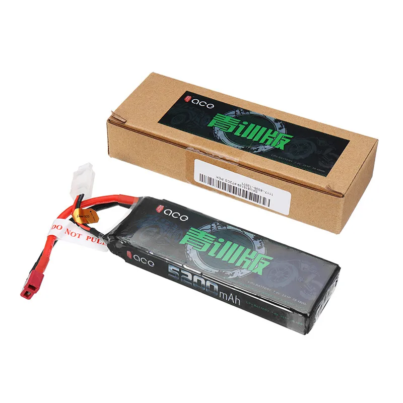 Генс Ace 7.4 В 5200 мАч 2 S 50C Перезаряжаемые lipo Батарея T штекер для 1/8 1/10 RC автомобилей |