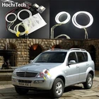 Отличный комплект HochiTech CCFL с ангельскими глазами, ультраяркое освещение фар для Ssangyong Rexton 2003 2004 2005