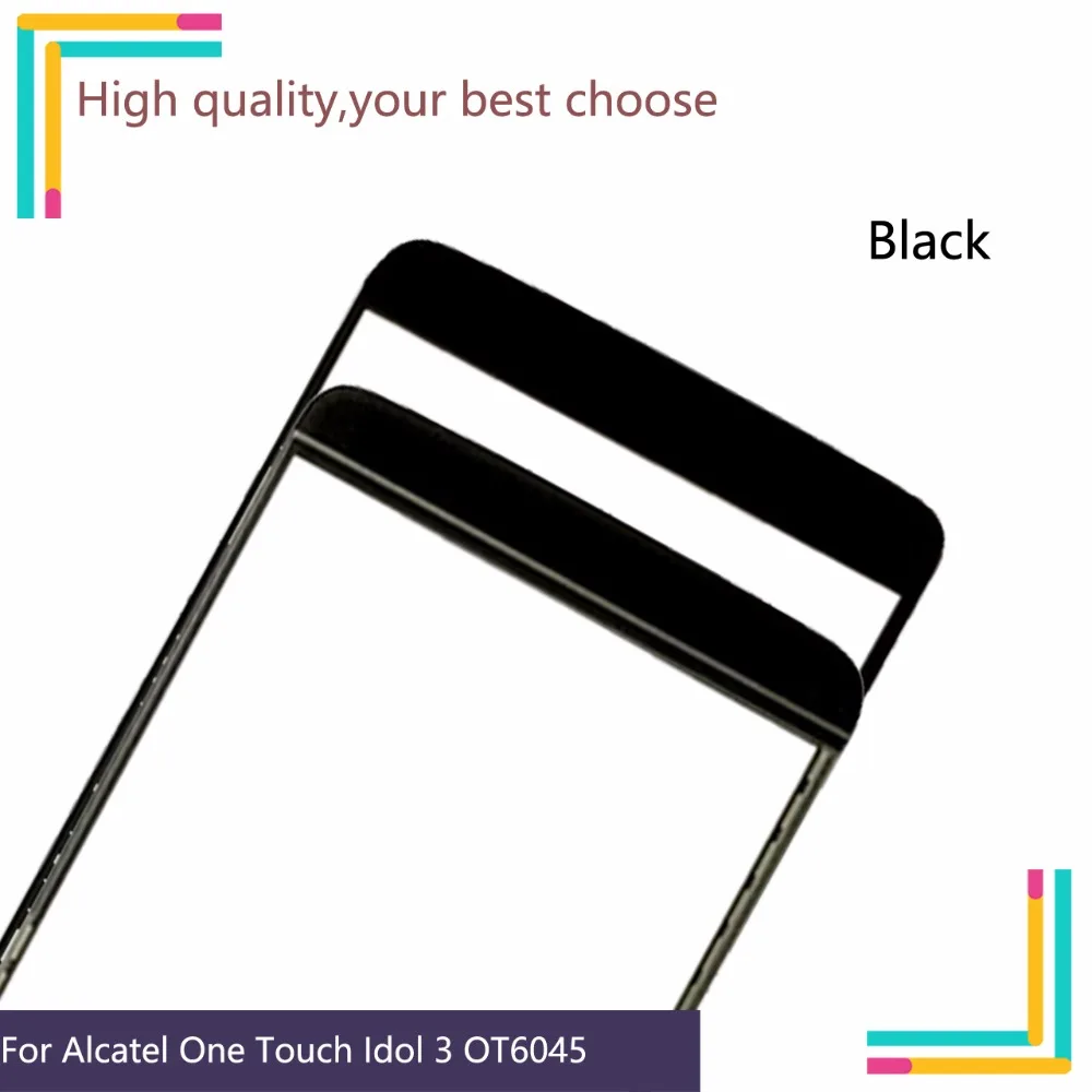 

10Pcs/lot For Alcatel One Touch Idol 3 6045 OT6045 6045Y Touch Screen Touch Panel Sensor Digitizer Front Outer Glass Touchscreen