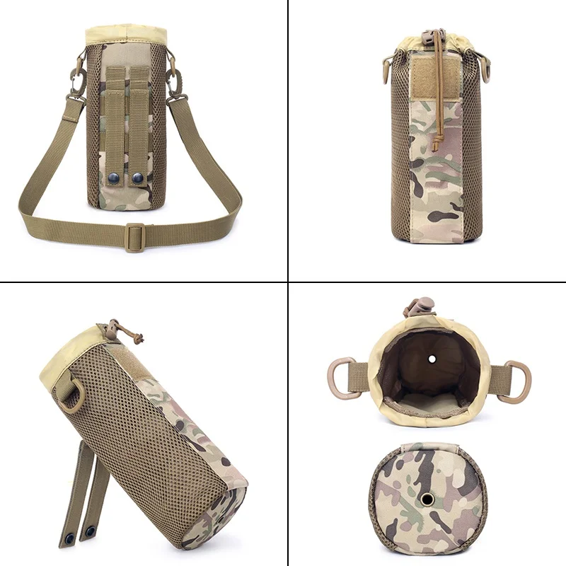Тактический Molle мешок бутылки воды Нейлон Военный чехол для фляги кобура Открытый путешествия чайник сумка 0.5L с MOLLEE