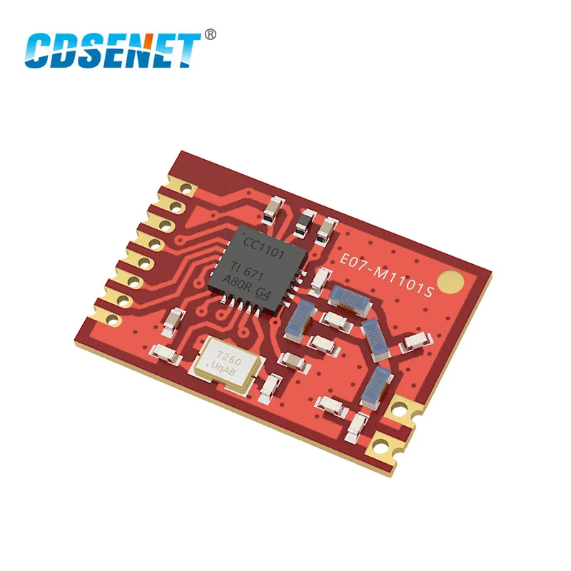 Приемопередатчик CC1101 433 МГц радиочастотный модуль CDSENET E07 M1101S 10 мВт параметры SPI