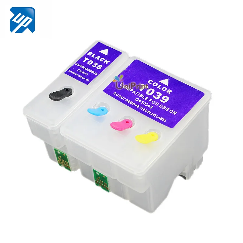 5 комплектов для epson T038 T039 многоразовый картридж C41/C43 /C43UX/C45/CX1500 с чипом ARC |