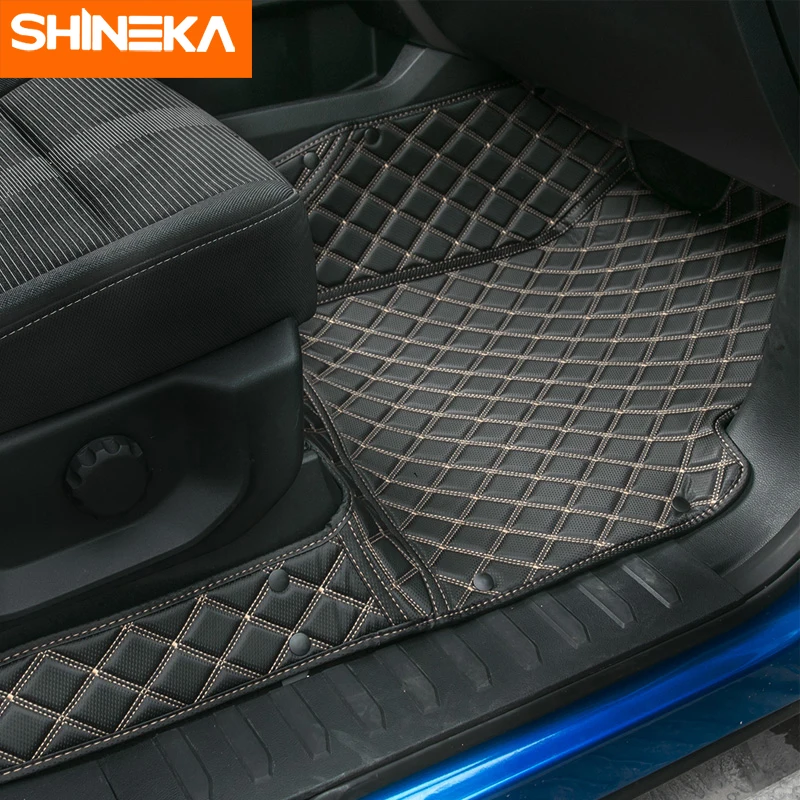 SHINEKA коврики и ковры для Ford F150 2015 автомобильные интерьерные кожаные Коврики ног