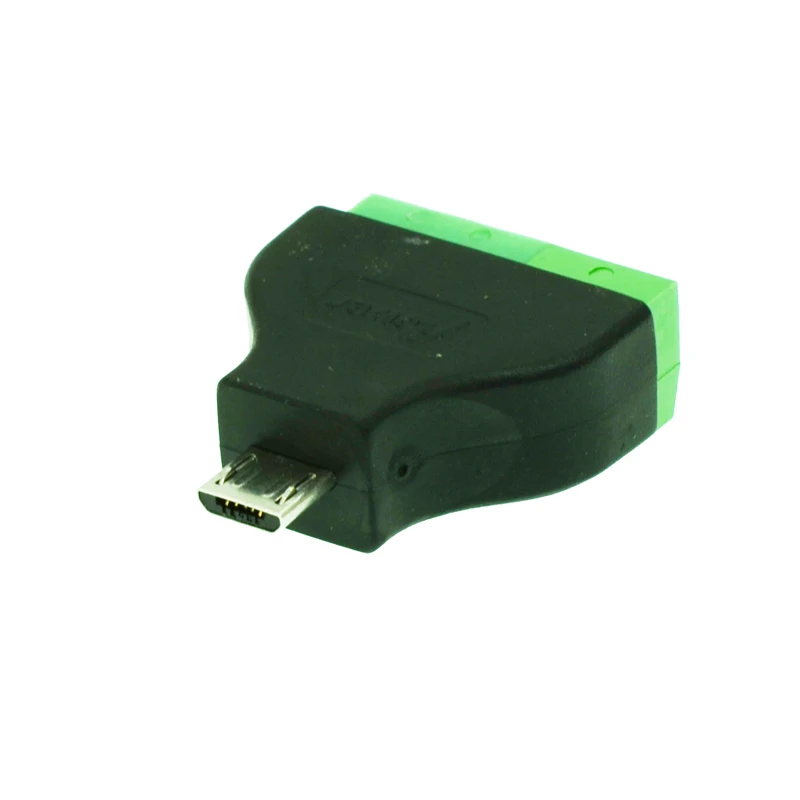 1 шт. штекер Micro USB на винтовой коннектор с защитным коннектором микро клеммный