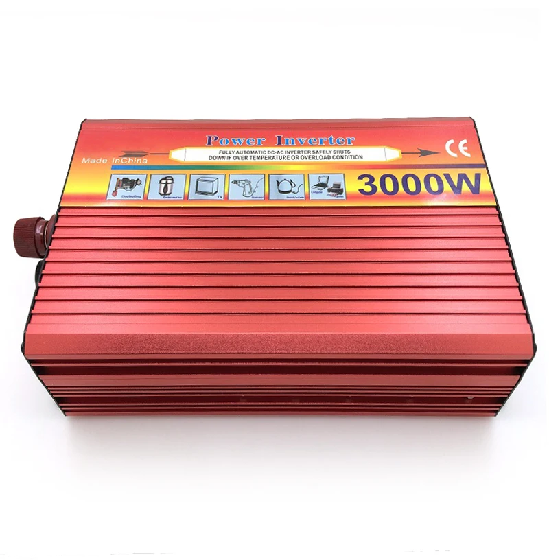 3000W Solar Car Power Inverter DC 24V to AC 220V Modified Sine Wave Vehicle Mounted Charger | Автомобили и мотоциклы