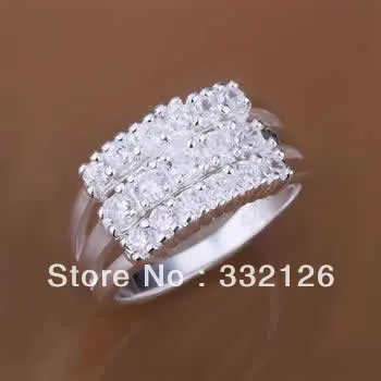 JR143 promotion lowest price Wholesale 925 sterling silver ring jewelry 2014 hot charm fashion multi-stone Ring | Украшения и