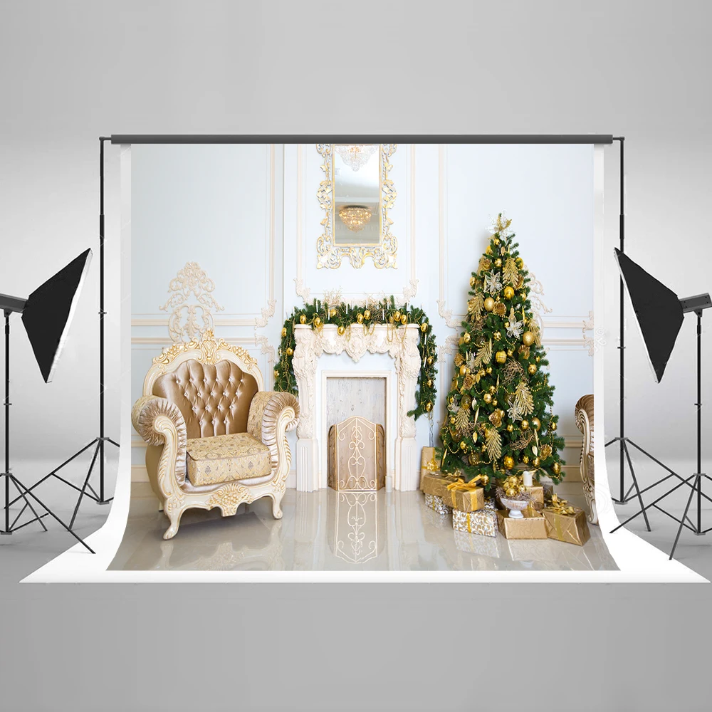 Kate 10x10ft Белый Рождественский фон для фотостудии Рождественское украшение фон для фотосъемки новогодний фон