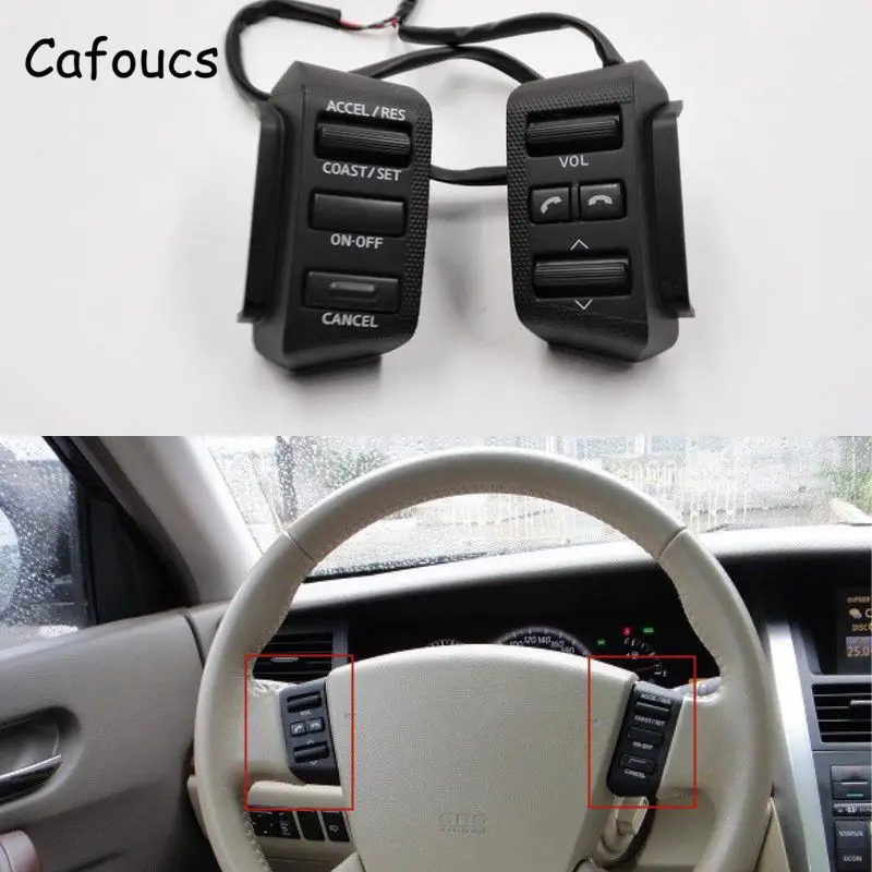 Cafoucs для Nissan Teana J31 2004 2005 2006 2007 руль круиз контроль переключатель звука Кнопка Bluetooth