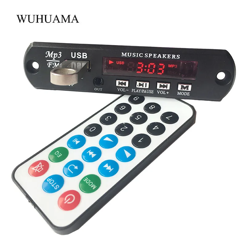 Плата декодирования MP3 с поддержкой Bluetooth 4 0 5 В/12 В поддержка TF карт USB FM APE