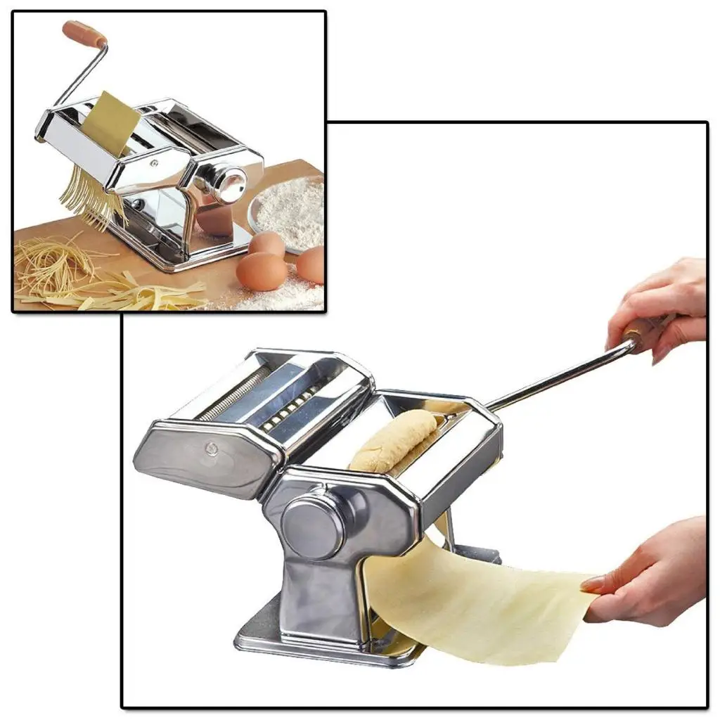 Stainless Steel Pasta Lasagne Spaghetti Cutter Machine Manual Pasta Noodles Maker