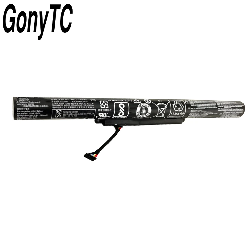 GONYTC L14L4A01 Оригинальный аккумулятор для ноутбука LENOVO IdeaPad V4000 Y50C Z41 Z51 Z41-70 Z51-70 L14L4E01