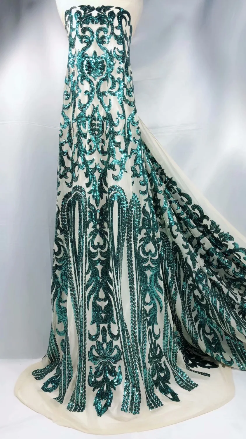 

African Lace Fabric High Quality Net Lace,French Voile Guipure tulle mesh sequins Lace Fabric for wedding dresses SU-J08107