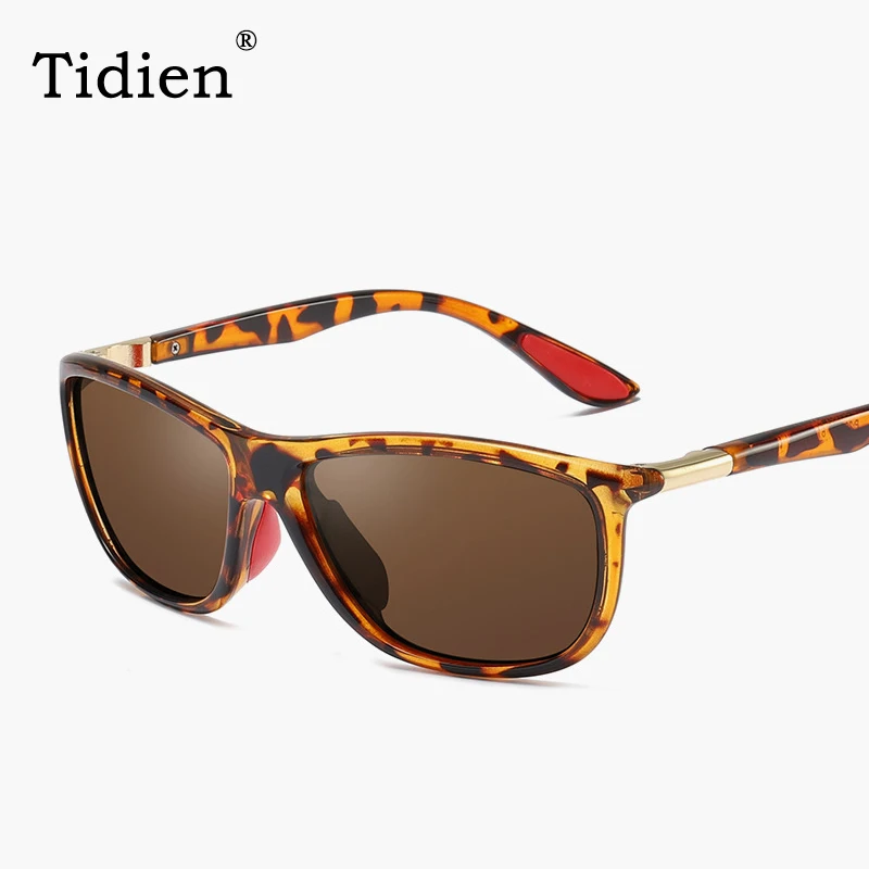 C3 Brown Tidien, поляризационные солнцезащитные очки, мужские, модные, маленькие, для рыбалки, для вождения, оптические, фирменный дизайн, мужские солнцезащитные очки, защита от уф400 лучей, 201907 - Цвет линз: C3 Brown