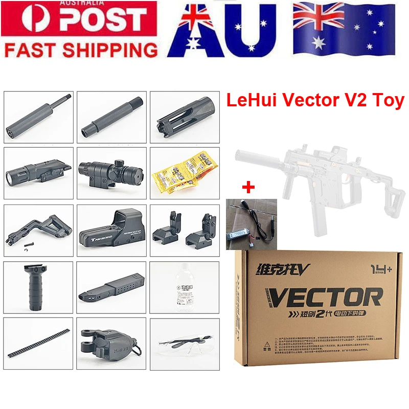 lehui magfed KrissvectorElectric игрушечный пистолет мягкая вода пуля всплески живой CS штурмовой Бекас оружие на открытом воздухе игрушки