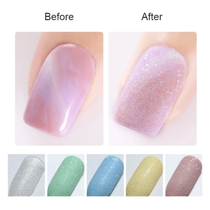 BORN PRETTY Crystal Sand лак для ногтей 6 мл Блестящий жидкий лак скраб пыль лак для ногтей