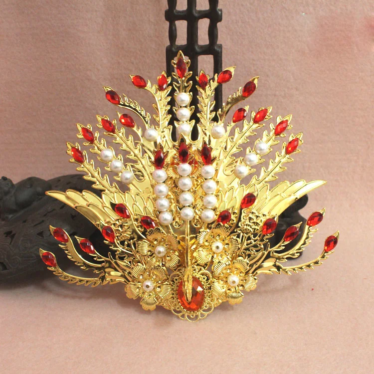 Тиара из волос с Фениксом Длинная кисточка древняя китайская принцесса