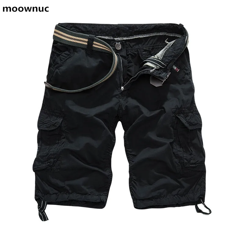 

New 2018 Men Cargo Shorts Casual Loose Short Pants Camouflage Military Summer Style Knee Length Plus Size 5 Colors Shorts Men