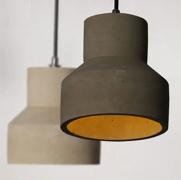 

Retro Loft Style Cement Droplight LED Vintage Pendant Light Fixtures For Dining Room Bar Hanging Lamp Decor Indoor Lighting