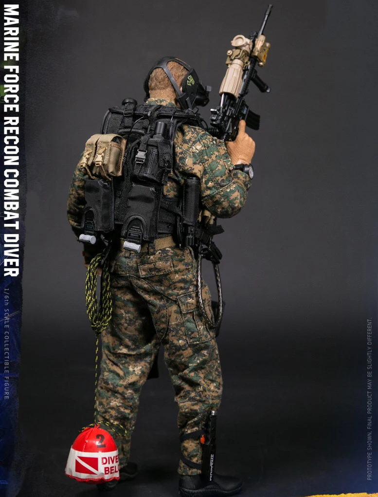 78055 1/6 морской пехоты США RECON COMBAT DIVER лесной MARPAT камуфляж версия модели для