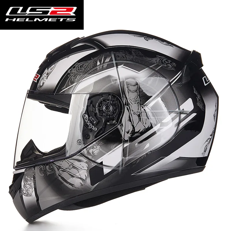 Мотоциклетный шлем LS2 FF352 полнолицевой для мужчин и женщин|ls2 ff352|helmet skullmotorcycle helmets
