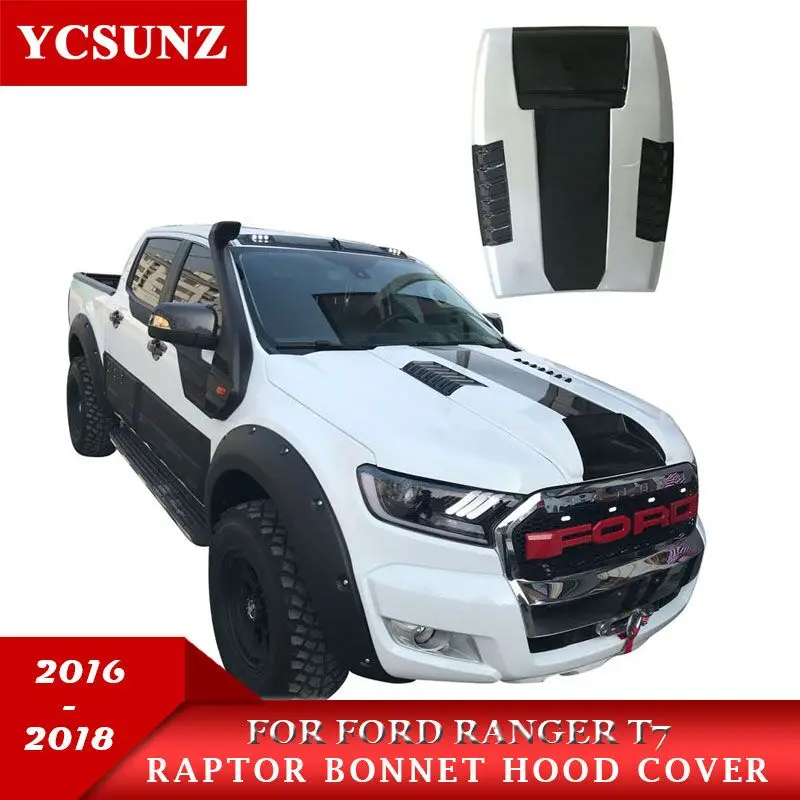 Матовый черный капот совок капюшон для Ford Ranger Wildtrack T7 для Ford Endeavor Everest