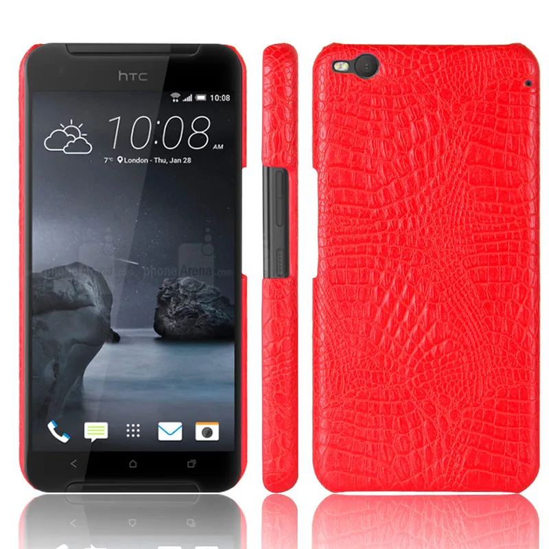 Жесткий чехол для HTC X 9 X9 X9U 5 &quotс крокодиловой текстурой Высококачественная
