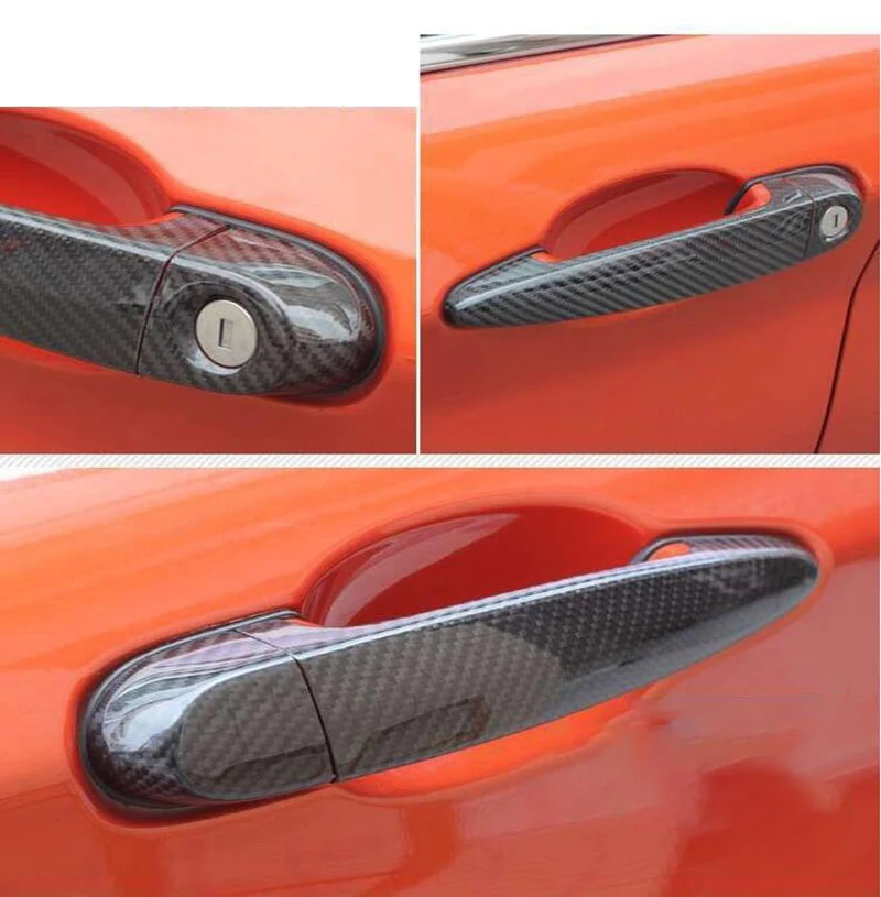 100% real carbon fiber Auto outer door handle cover for BMW 1 2 3 series F87 F20 F21 F22 F23 E90 E92 E93 F30 F35 F34 car styling