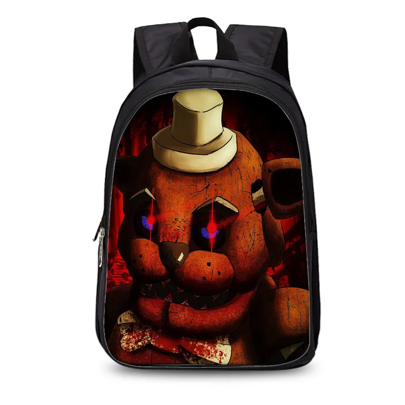 Curel Fancl 17 дюймов Детский рюкзак Five Nights at Freddys, детские школьные сумки для подростков, мальчиков и девочек, школьная сумка для книг, Детская - Цвет: Золотой