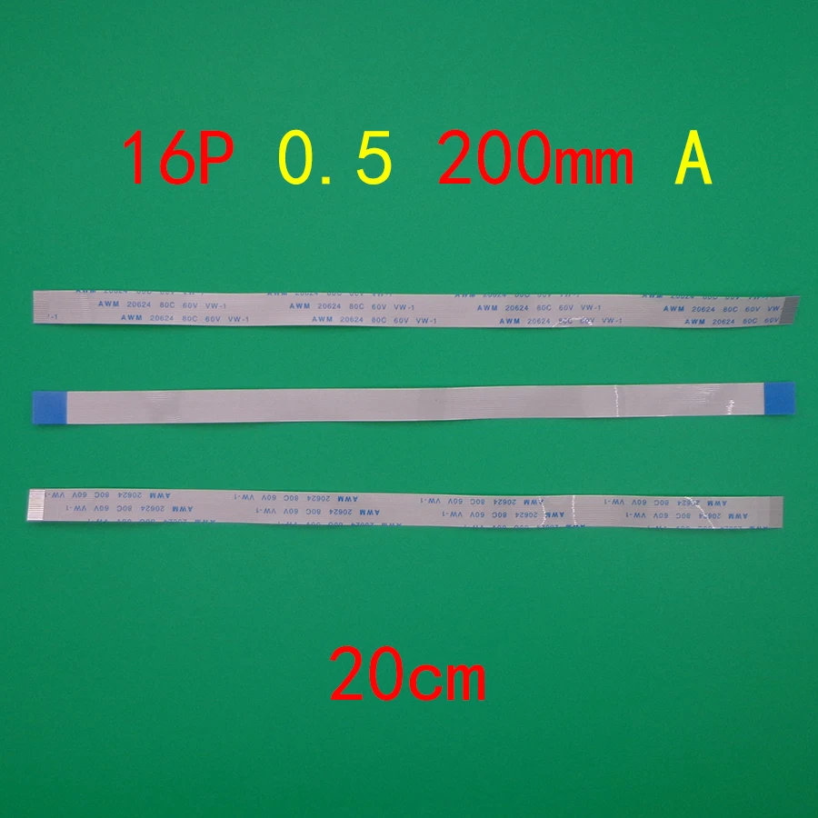 5-100 шт. Новинка FFC FPC плоский гибкий кабель 0 5 мм Шаг 16 контактов Длина 200 лента 20624 80c