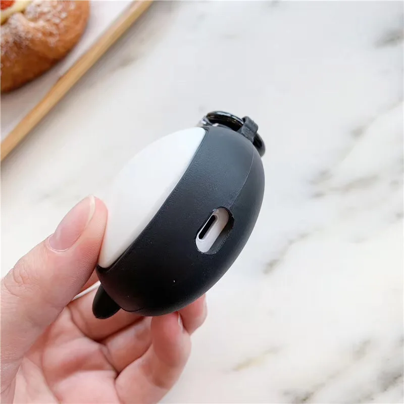 Милый пингвин Bluetooth гарнитура силиконовый чехол для Apple Airpods1 2 Наушники зарядная