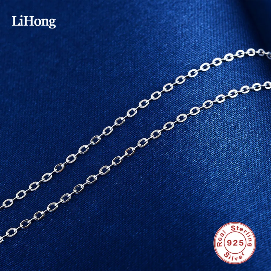 Цепочка из стерлингового серебра 925 пробы с застежкой Лобстер регулируемая