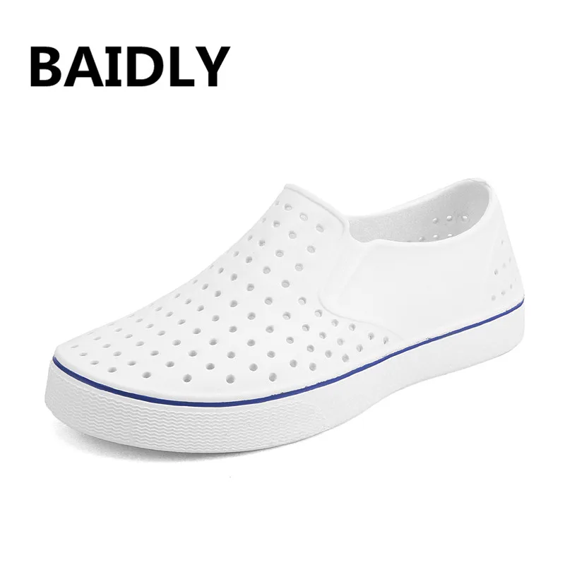 Водонепроницаемая обувь мужская Aqua мужские летние пляжные слиперы с отверстиями