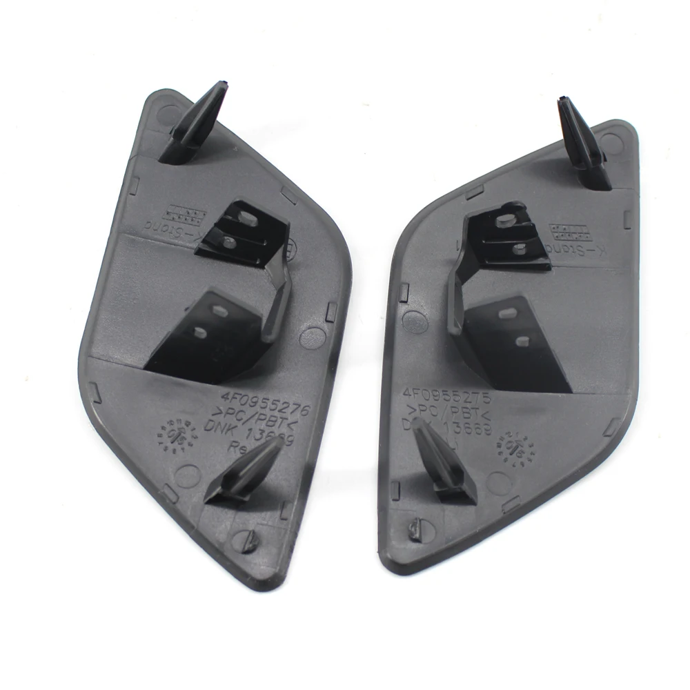 2 шт. передний бампер L R крышка омывателя фар черный цвет для Audi A6 C6 Quattro S6 2009 2010 2011