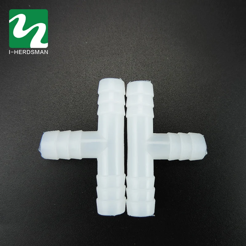100PC Plastic Pipes For Mounting Bird Rabbit Drinking Waterer Pipe Tee Animal Drinkers Poultry Feeding Supplies Whole Sale | Дом и сад