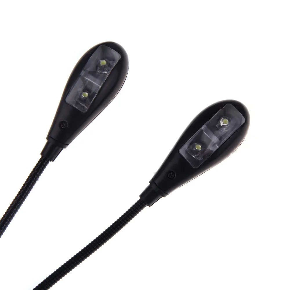 Лидер продаж черный зажим 2 двойных рычага 4 светодиода Гибкая Книжная