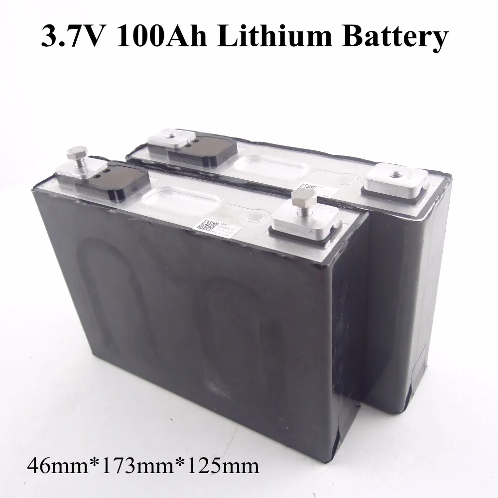 4 шт 3,7 V 100Ah li-lion батареи 3,7 литиевая батарея 3C 300A для diy электрических автомобилей электрический трицикл ebike инверторы, ИБП батареи