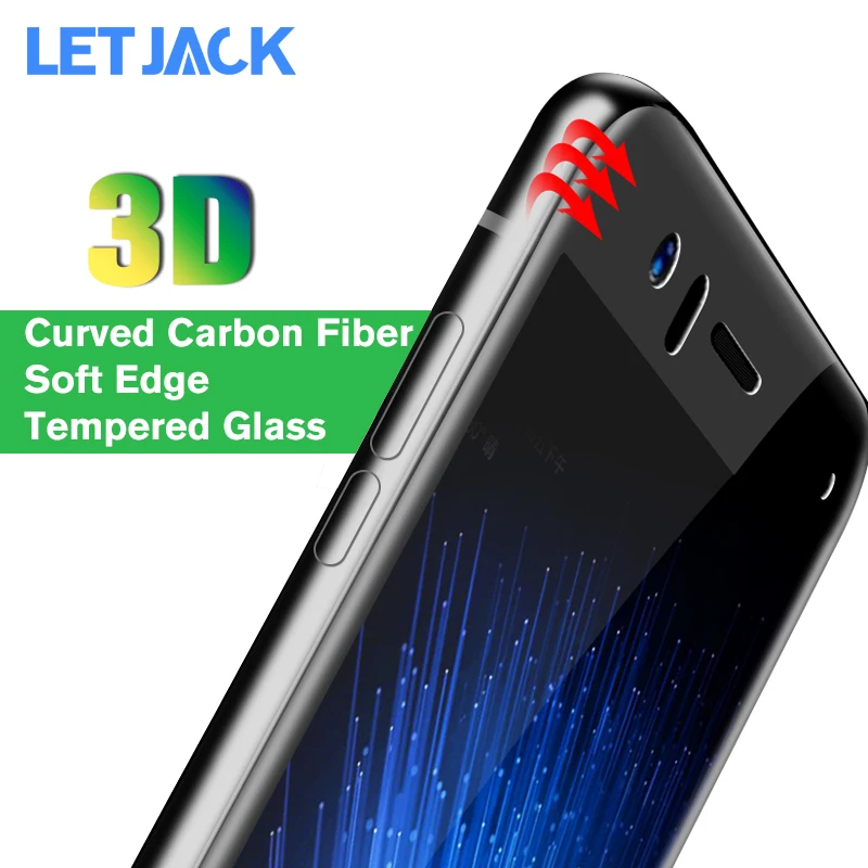 3D изогнутые углеродного волокна Мягкий край закаленное Стекло Для Сяо mi 8 SE 6X A2 Lite