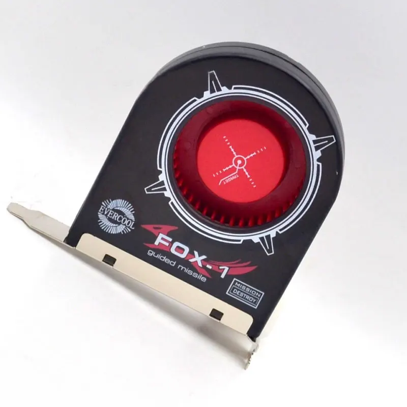 Новейший PCI вентилятор лиса-1/2 шасси Turbo Вентилятор Графика карты вспомогательный охлаждающий ПК(12 см PCI дефлектора) шасси вытяжные вентиляторы охлаждения