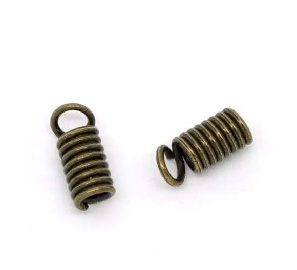 DoreenBeads розница бронзовые Концевики обжимные крепления 8x4 мм (подходит для шнура 2