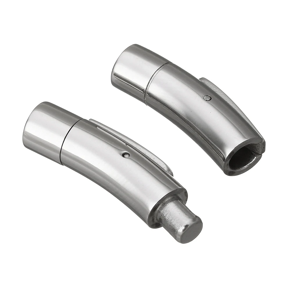 

Stainless Steel Jewelry Clasp,Bulk Jewelry, Tube, oril color, 46x7x7mm, Hole:Approx 5mm, 5PCs/Lot, Sold By Lot