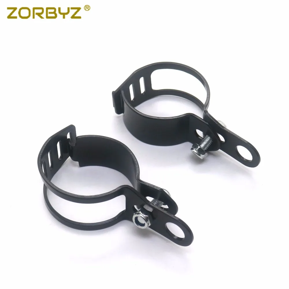ZORBYZ мотоциклетный 41 51 мм вилочный зажим черный/хромированный алюминиевый