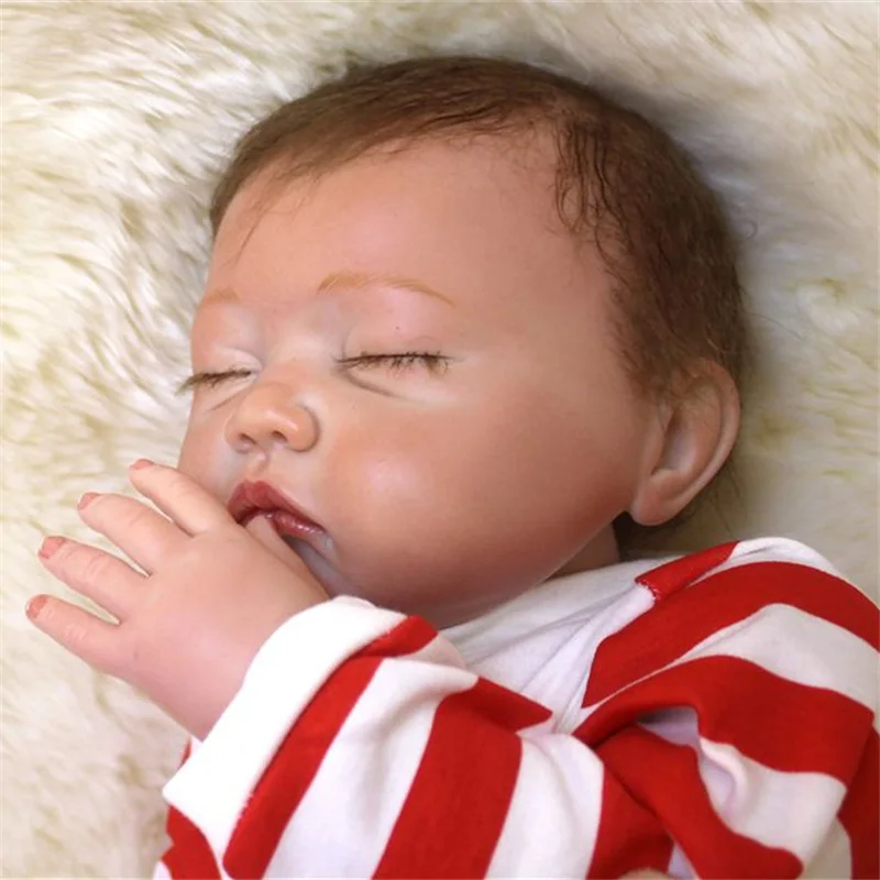 Кукла реборн силиконовая Мягкая 50 см 20 дюймов|reborn girl|silicone reborndoll bebe |
