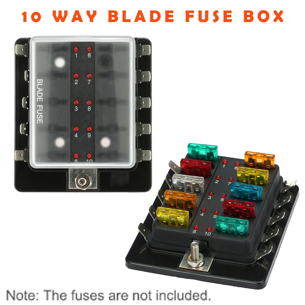 Блок предохранителей со светодиодсветильник Предупреждение пой 12 В 24 В|fuse box