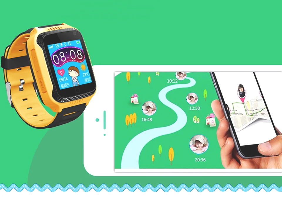 Q528 Дети gps Смарт часы с камерой освещение сенсорный экран Sim карты часы телефон расположение SOS Вызов монитор pk Q100 Q90 iosAndroi