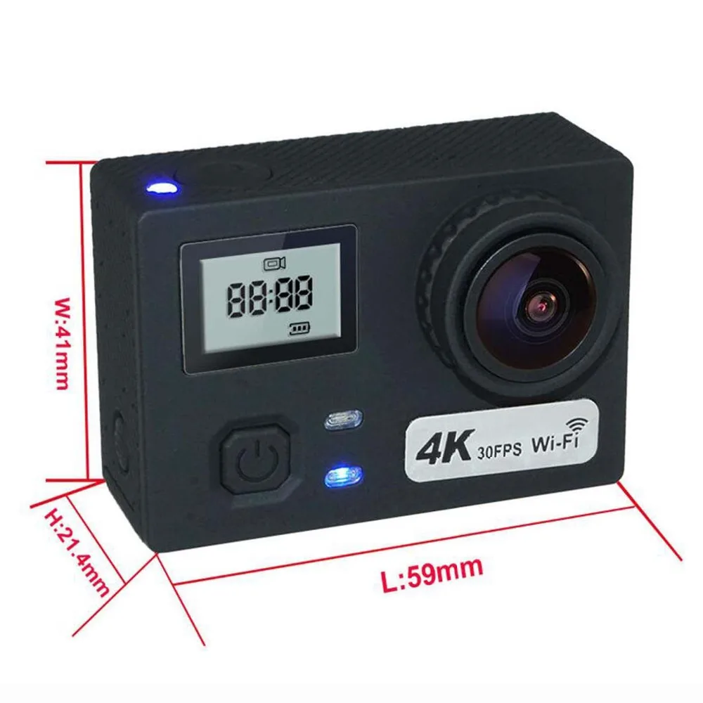2.4 г удаленного Спорт действий Камера 4 К hd Wi Fi 1080 P гироскопа Anti Shake Sony