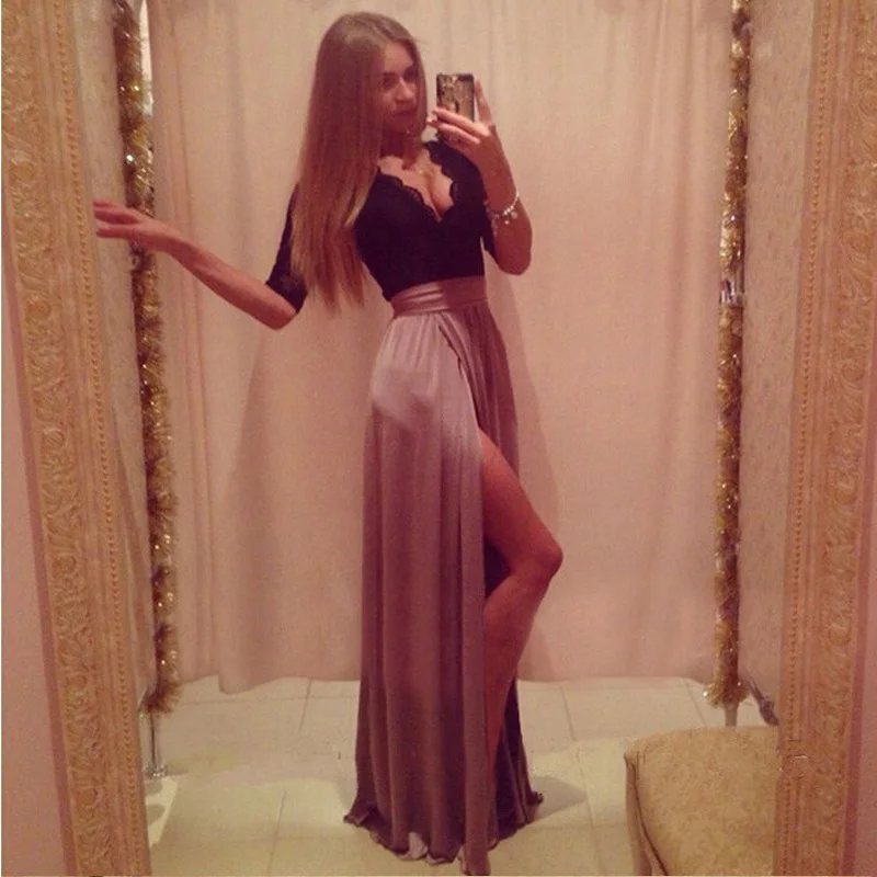 2015hot новые женские пикантные Кружево бинты Clubwear партии Для женщин с длинным