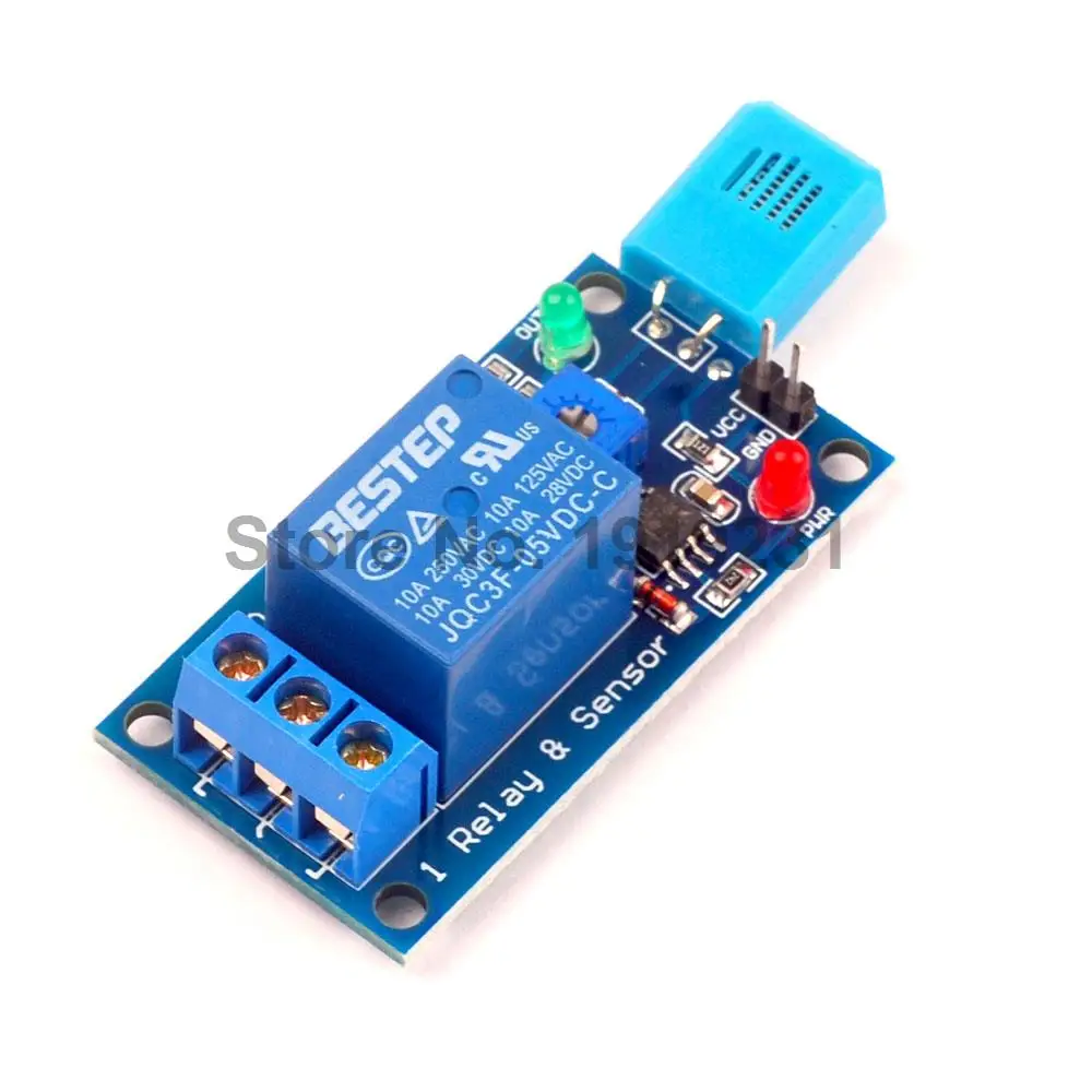 

HR202 DC 5V 1 Channal 1CH 5V Humidity Sensitive Switch Relay Module Humidity Controller Humidity Sensor Module With Indicator