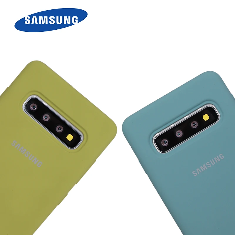 Оригинальный samsung Galaxy S10 плюс жидкость силиконовый чехол шелковистой мягкой