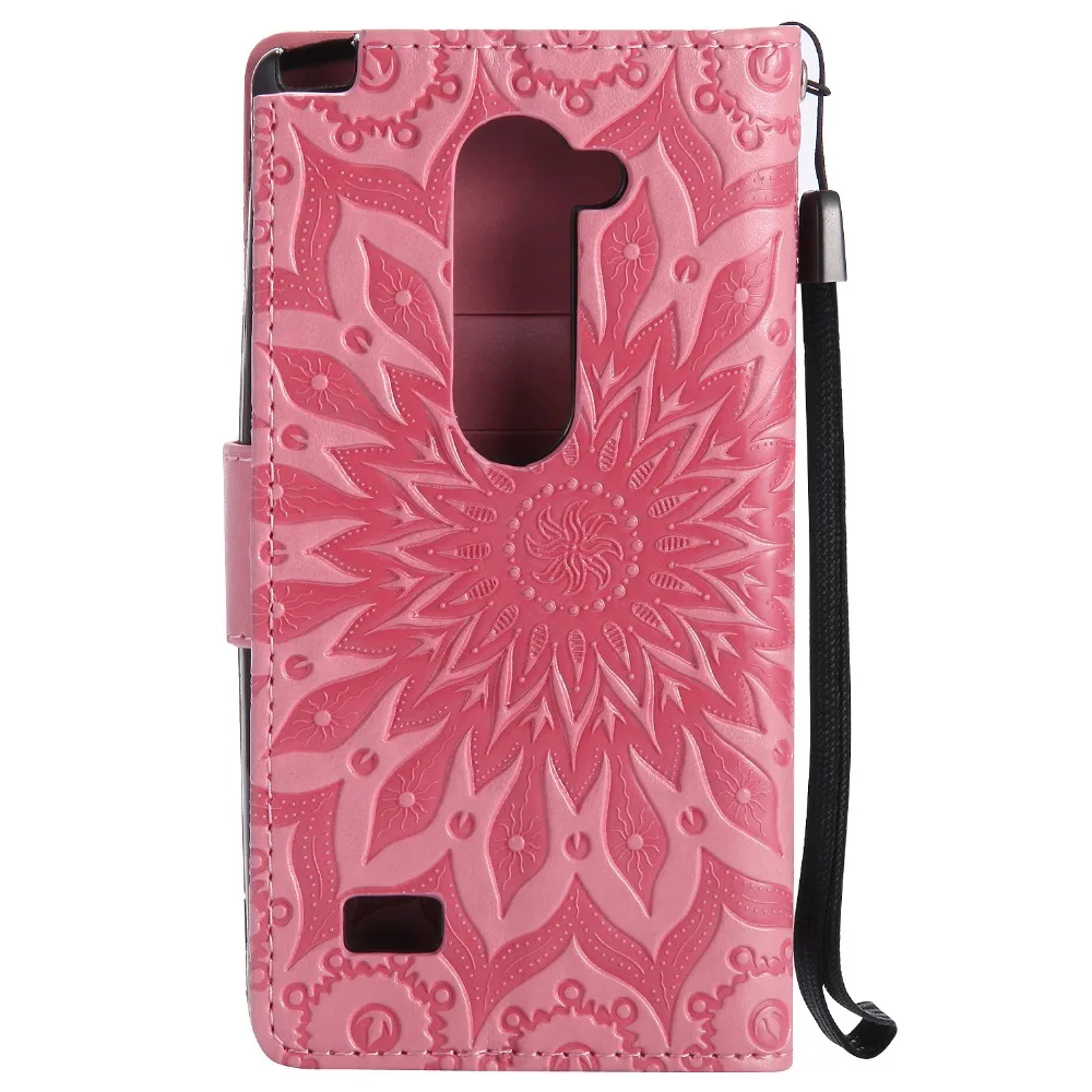 Чехол-книжка с подсолнухом для fundas LG Leon C40 H340 чехол для LG Leon 4G LTE C40 H340N H320 H324 чехол 4,"+ держатель для карт
