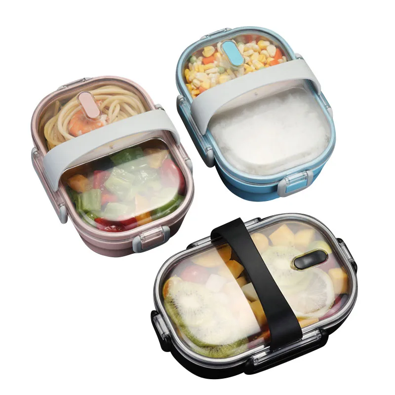 Ланч бокс для детей 304 нержавеющая сталь Бенто кухни Японский портативный